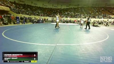 5A-144 lbs Cons. Semi - Dominik Benedetto, Elgin Public Schools vs Rowdy Grant, Pryor