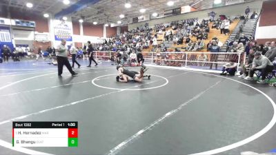 132 lbs Quarterfinal - Haden Hernadez, Marina vs Gurjaan Bhangu, Central Catholic