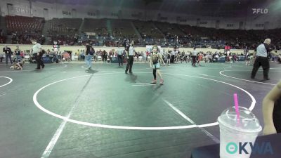 64 lbs Consi Of 8 #2 - Tristan Wilson (Monk), Fort Gibson Youth Wrestling vs Colton Reid, Choctaw Ironman Youth Wrestling