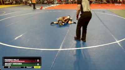 75 lbs Champ. Round 1 - Maddex Mills, STMA (St. Michael/Albertville) vs Becket DeRosier, Brainerd