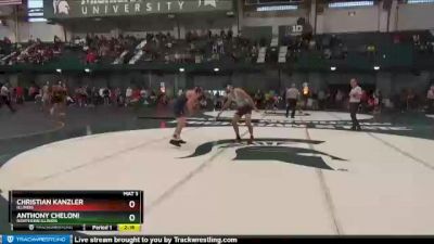 149 lbs Quarterfinal - Anthony Cheloni, Northern Illinois vs Christian Kanzler, Illinois