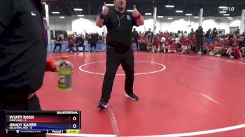 92 lbs Quarterfinals (8 Team) - Wyatt Rossi, Maryland vs Grady Kaiser, Oklahoma Red