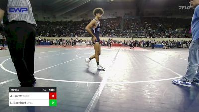 133 lbs Round Of 64 - Jack Lovett, Duncan Middle School vs Laike Barnhart, Bartlesville JH