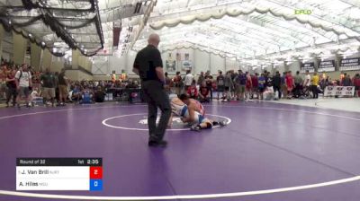 74 kg Round Of 32 - John Van Brill, NJRTC vs Austin Hiles, Michigan State