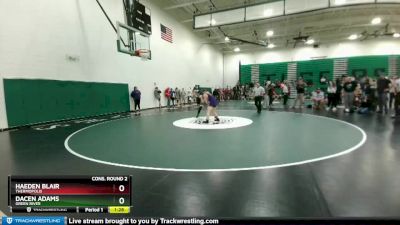 126 lbs Cons. Round 2 - Haeden Blair, Thermopolis vs Dacen Adams, Green River