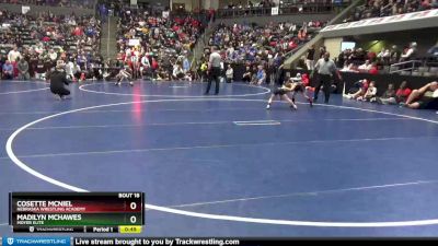 42-47 lbs Round 2 - Cosette McNiel, Nebraska Wrestling Academy vs Madilyn McHawes, Moyer Elite