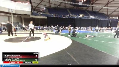 70 lbs 3rd Place Match - Robert Reffett, Moses Lake Wrestling Club vs Mason Elliott, Tahoma Jr. Bears Wrestling Club