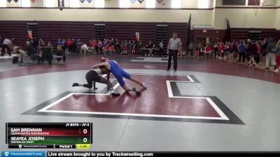 JV-3 lbs Semifinal - Sam Brennan, Cedar Rapids Washington vs Seayea Joseph, Waterloo West