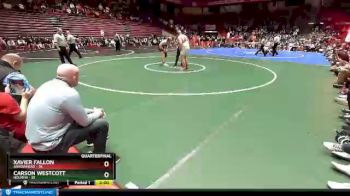 285 lbs D1 - Quarter-finals (fri 5:30 P.m.) - Carson Westcott, Holmen vs Xavier Fallon, Arrowhead