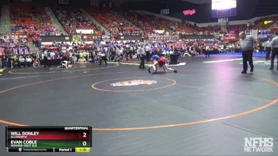 3-2-1A 132 Quarterfinal - Evan Coble, Howard-West Elk vs Will Donley, Ellsworth