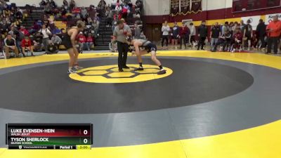 144 lbs Champ. Round 1 - Luke Evensen-Hein, Walsh Jesuit vs Tyson Sherlock, Gilman School