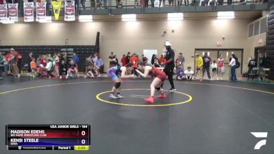 164 lbs Quarterfinal - Madison Edens, Big Game Wrestling Club vs Kensi Steele, Iowa