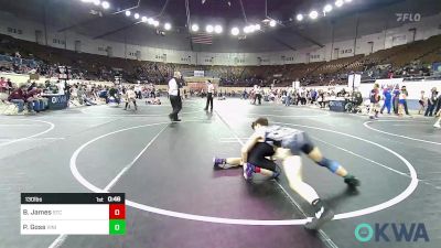 130 lbs Consi Of 4 - Briar James, Sallisaw Takedown Club vs Parker Goss, Vinita Kids Wrestling