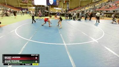 157 lbs Cons. Round 2 - Shane McGuine, Relentless Training Center vs Becket Jackson, Oklahoma