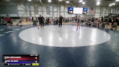 55 lbs Champ. Round 2 - Eden Hernandez, CA vs Aspen Blasko, MN