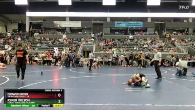 60 lbs Cons. Round 3 - Ryker Wilson, Sebolt Wrestling Academy vs Draven Ross, Viking Wresting Club