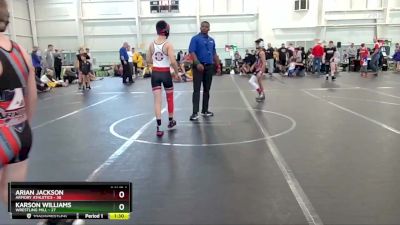 96 lbs Finals (8 Team) - Arian Jackson, Armory Athletics vs Karson Williams, Wrestling Mill