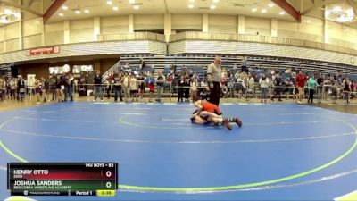 83 lbs Champ. Round 1 - Henry Otto, Ohio vs Joshua Sanders, Red Cobra Wrestling Academy