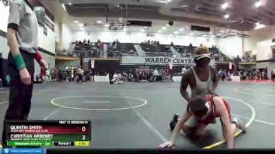 152 lbs Champ. Round 1 - Christian Arberry, Warren Wrestling Academy vs Quintin Smith, Team Jeff Wrestling Club