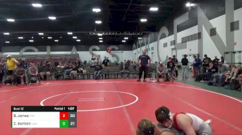159 lbs Placement Matches (8 Team) - Cole Bartlein, LaCrosse Area Wrestlers(WI) vs Ben James, Team Ohio (OH)