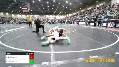 125 lbs Consi Of 32 #2 - Ethan Patton, Cortez Full Circle vs Kiano Torres, Blackcat WC