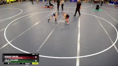 71 lbs Champ. Round 2 - August Kruse, Centennial Youth Wrestling vs Cruz Chladek, Minnesota