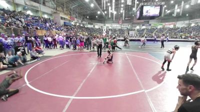 61 lbs Round Of 16 - Mansa-Hannibal Grimes, Knights Youth Wrestling vs Liam Bauer, West Grand