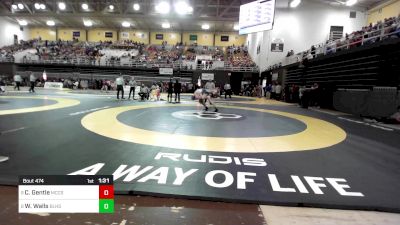 215 lbs Round Of 16 - Cooper Gentle, McCallie School vs Walker Walls, Bishop Lynch High School