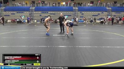 113 lbs Quarterfinal - James Hanley, Landon School vs Sawyer Enright, Gilman School