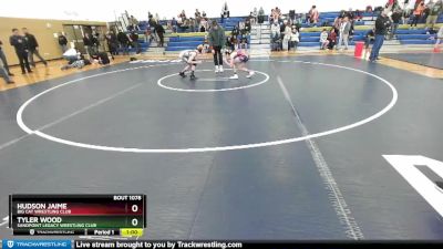 93 lbs Round 4 - Tyler Wood, Sandpoint Legacy Wrestling Club vs Hudson Jaime, Big Cat Wrestling Club