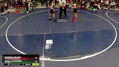 87 lbs Champ. Round 2 - Jackson Walker, LV Bear Wrestling Club vs Ikaika Alcantara, Gold Rush