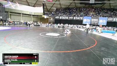 1A 138 lbs Cons. Round 2 - Kasen Polzel, Stevenson vs Ashton Baker, King`s Way Christian