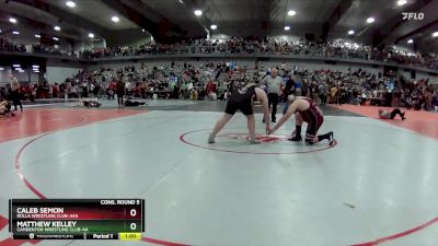 235 lbs Cons. Round 5 - Matthew Kelley, Camdenton Wrestling Club-AA vs Caleb Semon, Rolla Wrestling Club-AAA