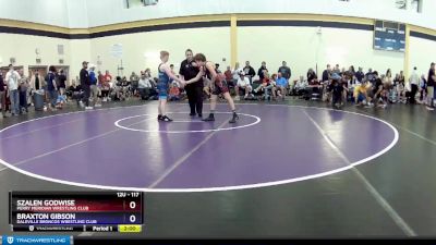 117 lbs Cons. Semi - Szalen Godwise, Perry Meridian Wrestling Club vs Braxton Gibson, Daleville Broncos Wrestling Club