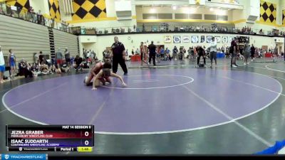 119 lbs Quarterfinal - Jezra Graber, Middlebury Wrestling Club vs Isaac Suddarth, Contenders Wrestling Academy