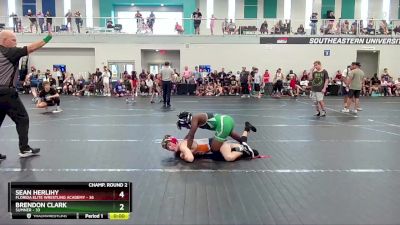 120 lbs Champ. Round 2 - Brendon Clark, Sumner vs Sean Herlihy, Florida Elite Wrestling Academy