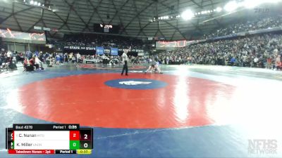 4A 285 lbs 7th Place Match - Chase Nunan, Mt. Si vs Kayden Miller, Union