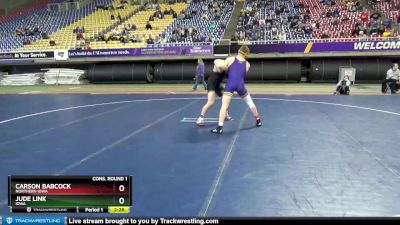 174 lbs Cons. Round 1 - Jude Link, Iowa vs Carson Babcock, Northern Iowa