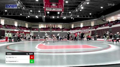 100 lbs Consi Of 8 #2 - Dakota Harris, Tulsa Union Girls vs Bailey Copeland, Sand Springs HS