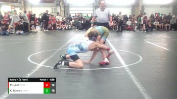 100 lbs Round 4 (8 Team) - Kamdyn Borrero, PA Alliance White vs Michael Laux, Askren WA Black