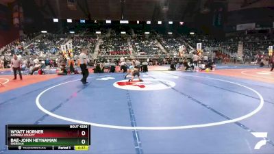 4A-126 lbs Cons. Round 2 - Wyatt Horner, Natrona County vs Bae-John Heynaman, Sheridan