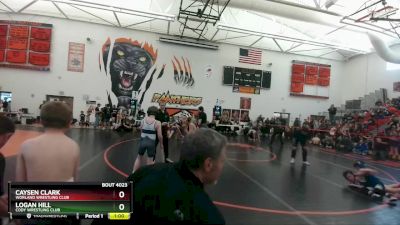 84 lbs Semifinal - Logan Hill, Cody Wrestling Club vs Caysen Clark, Worland Wrestling Club