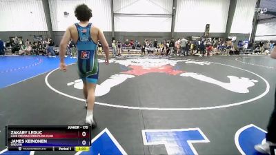 175 lbs Champ. Round 1 - Zakary LeDuc, Lake Stevens Wrestling Club vs James Keinonen, Oregon