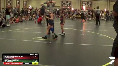 56 lbs Semifinal - Hunter Hernandez, Barn Brothers vs Reagan Brown, All American