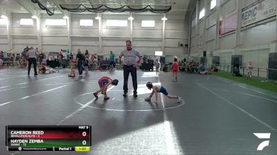 36-40 lbs Round 2 - Cameron Reed, Revolution Elite vs Hayden Zemba, SVRWC