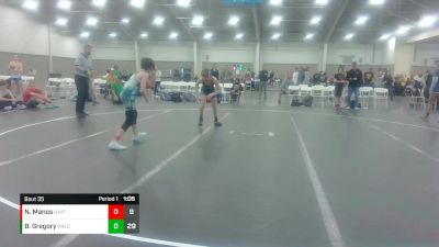 105 lbs Round 7 (10 Team) - Blake Gregory, Virginia Team Predator vs Nathan Manos, 84 Athletes