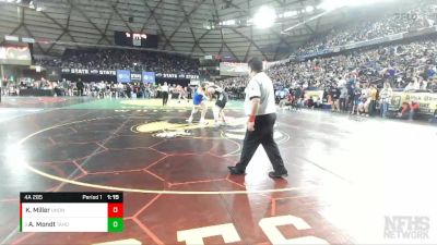 4A 285 lbs Champ. Round 1 - Alex Mondt, Tahoma vs Kayden Miller, Union