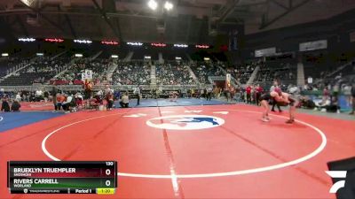 130 lbs Semifinal - Brueklyn Truempler, Shoshoni vs Rivers Carrell, Worland