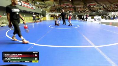 83 lbs Cons. Round 1 - Jackson Phillips, California vs Pete Covarrubias, Tracy Wrestling Club