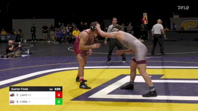 197 lbs Quarterfinal - Ethan Laird, Rider vs Stephen Little, Little Rock